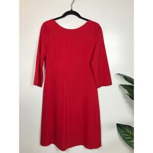 Escada Sport NWT 38 Cardinal Red Dress Stretch Wool Designer Cocktail Party
